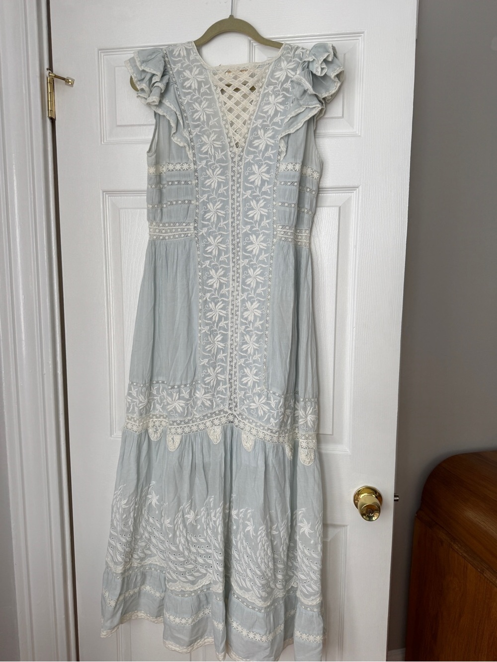 LoveShackFancy Valentina Floral Cottagecore Maxi Dress, Medium - Picture 5 of 9
